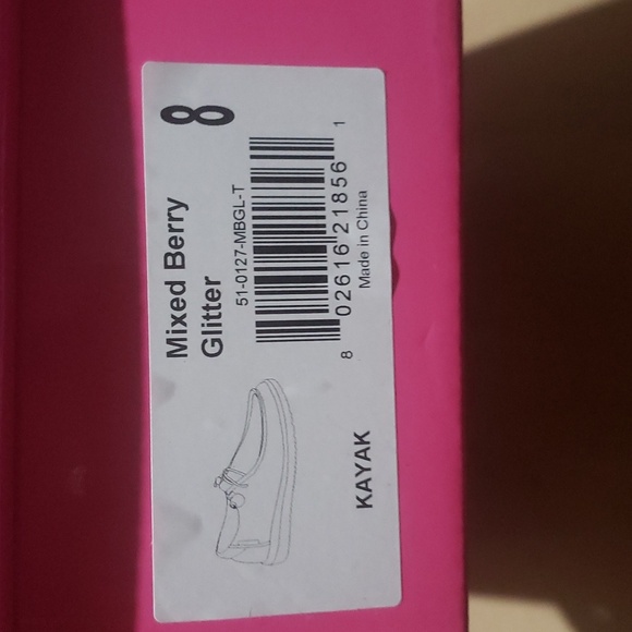 Maroon glitter shoes NIB Size 8 And 9 - Picture 3 of 7